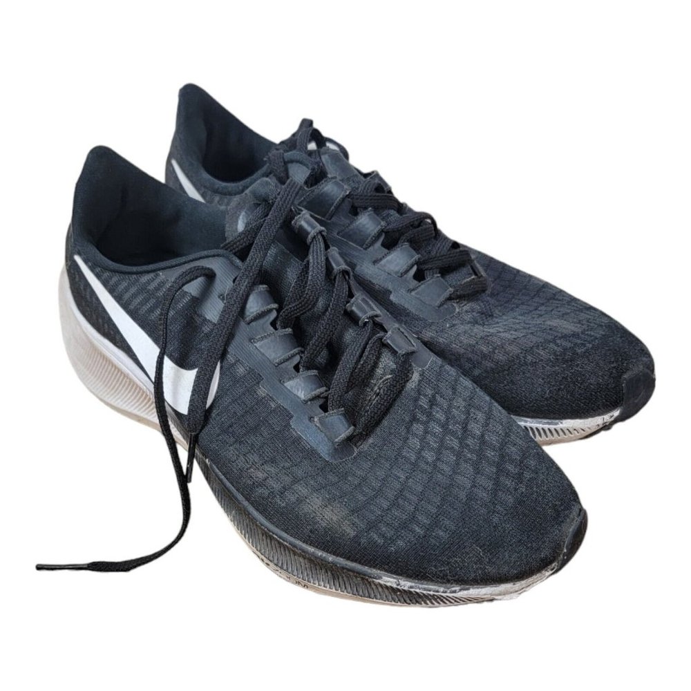 Nike Air Zoom Pegasus 37 Mens Sz 7.5 Running Shoes Black Sneakers BQ9646-002